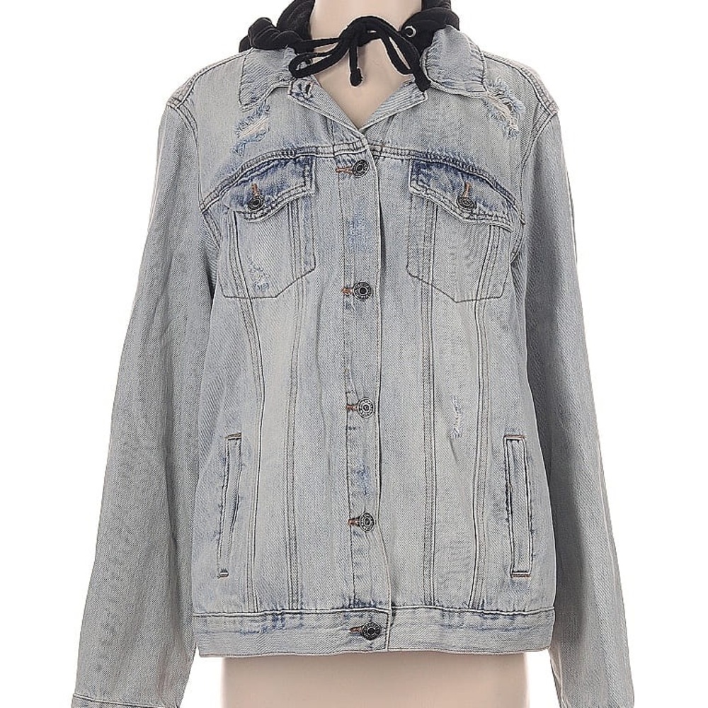 Blue and Black Jean Jackets Classic Trucker Style